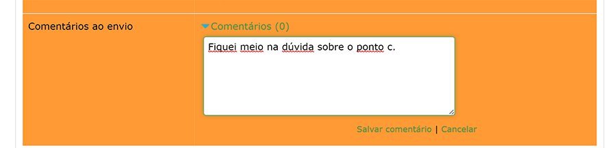 deixar comentario